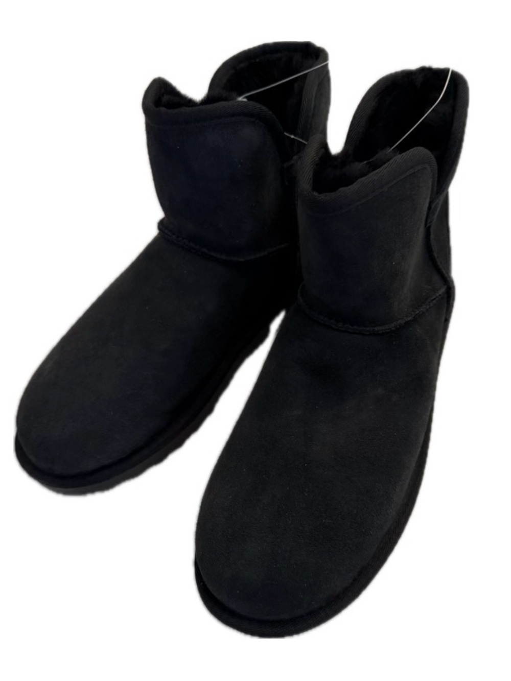 Kirkland Signature Black Short Shearling scalloped edge Boots women’s size 9